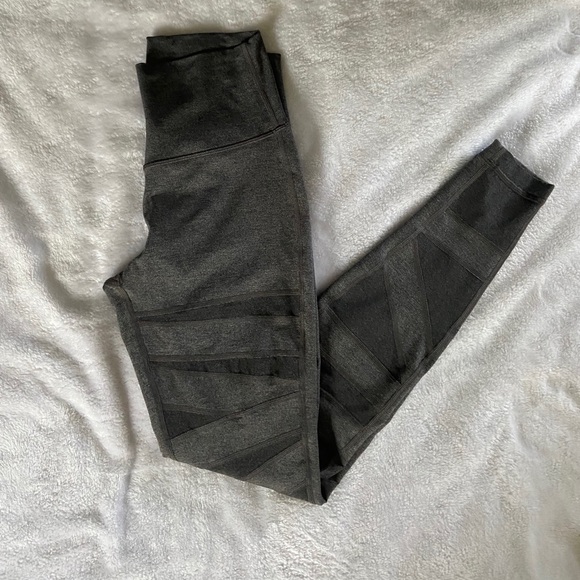Lululemon Wunder Under Gray Tech Mesh Leggings - Picture 3 of 6